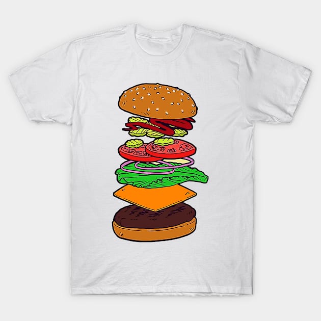 the burger T-Shirt by pepesri